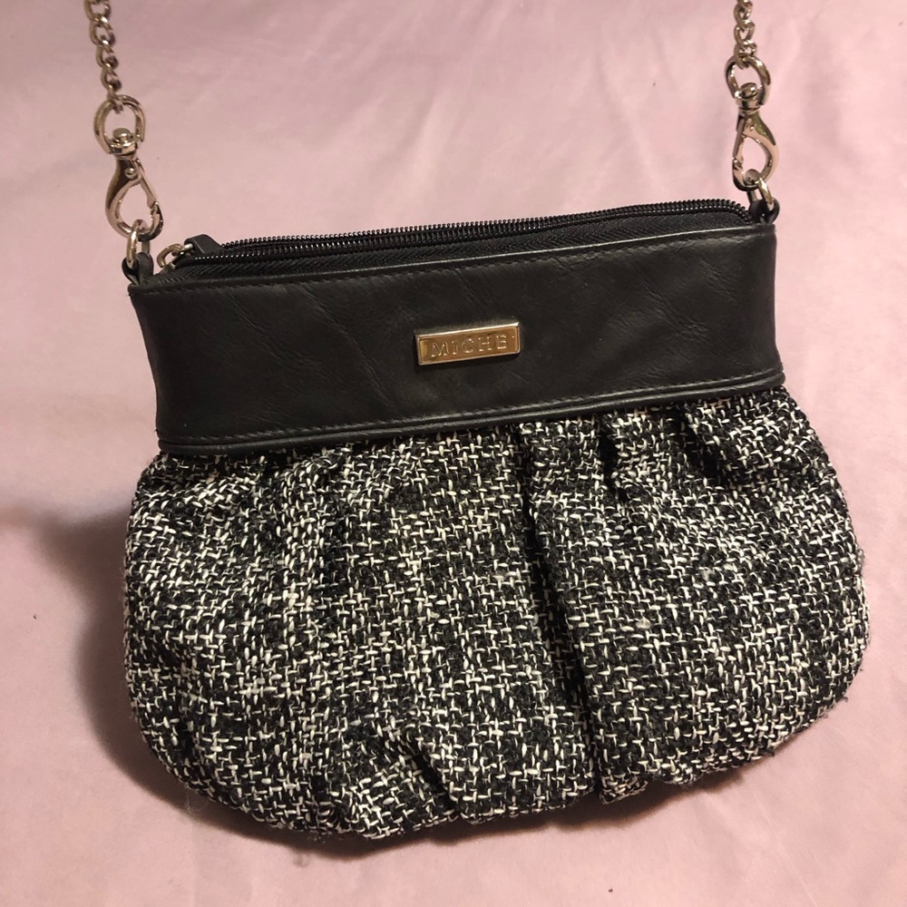 MICHE Tweed Crossbody Bag